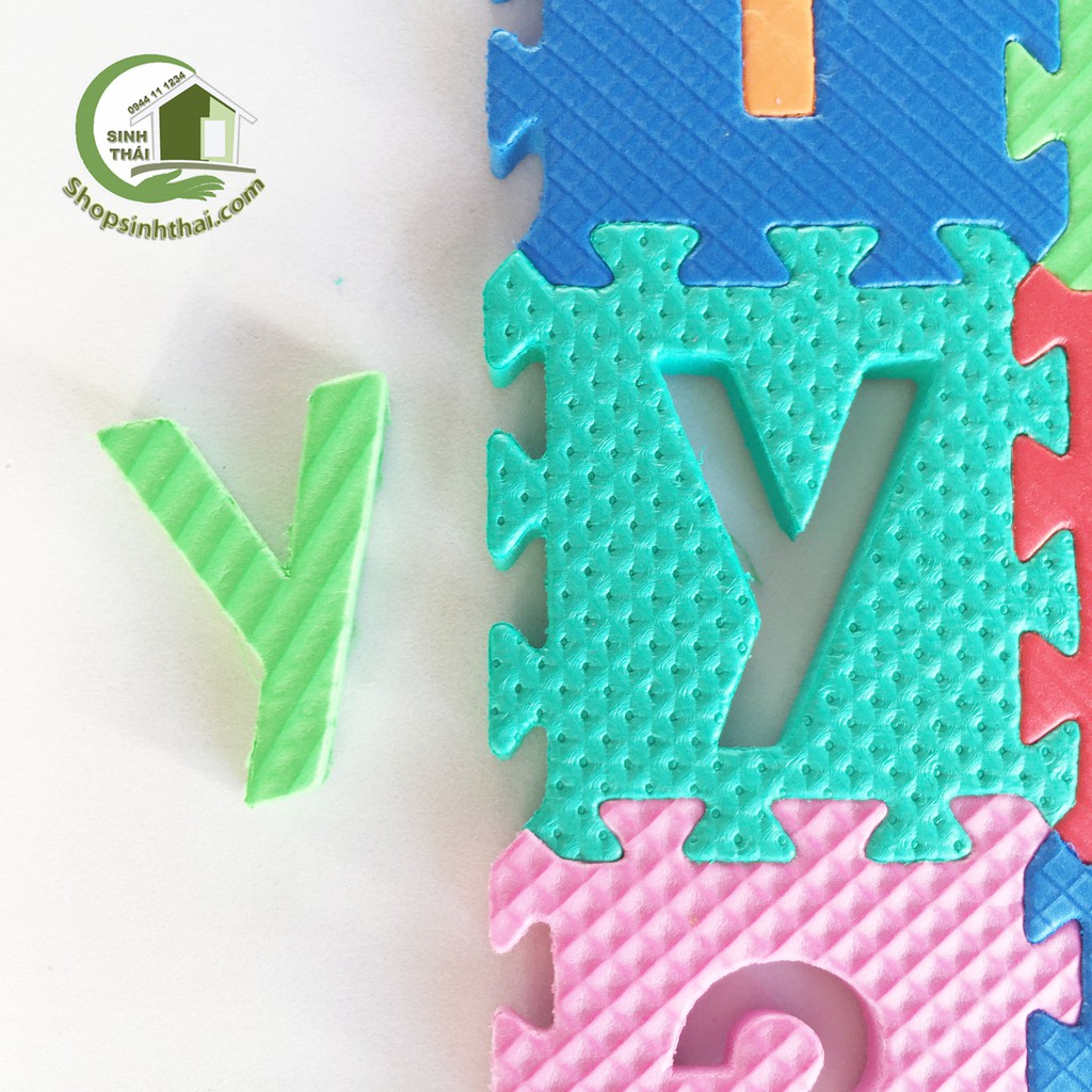 Thảm xốp lắp ghép cho bé hình chữ cái và số 34cm x 36cm