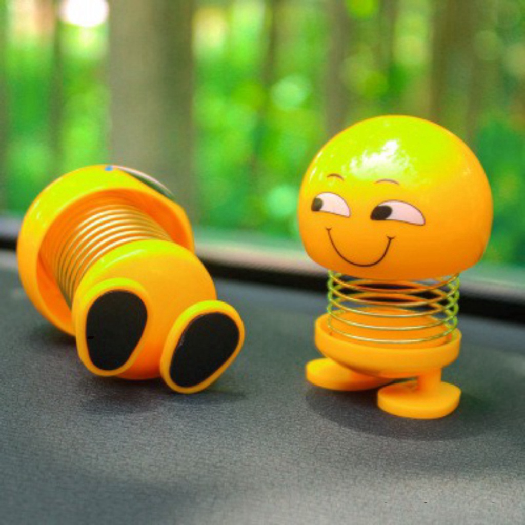 Thú nhún icon mặt cười gắn lò xo vui nhộn