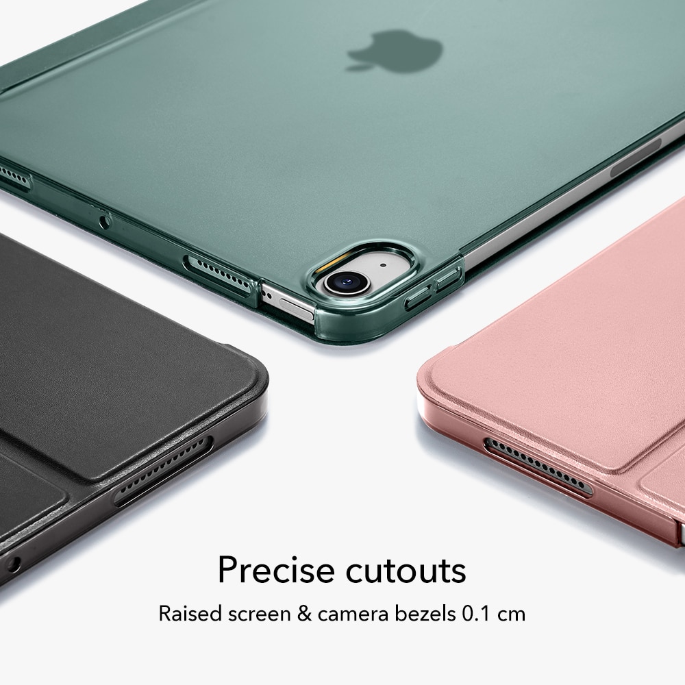 Bao da máy tính bảng ESR nắp gập làm ba từ tính với kính cường lực Funda Coque Capa cho iPad Air 4 2020