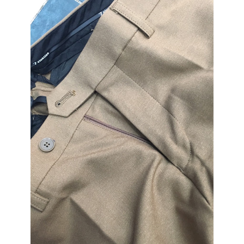 Quần tây nam trơn màu Slim Fit Vĩnh Tiến vải co giãn (nhiều màu) | BigBuy360 - bigbuy360.vn