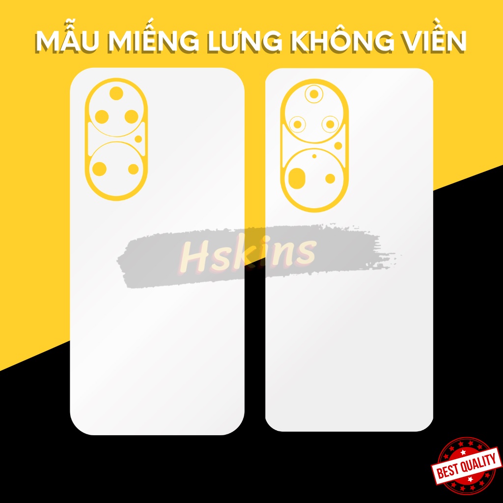 Miếng dán PPF thủy lực Huawei P50 / P50 Pro / P50e / P50 Pocket phục hồi dầu hằn cao cấp