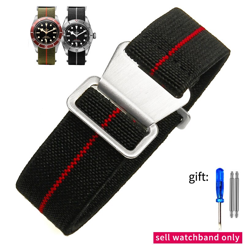 YIFILM Dây Đồng Hồ Nylon Co Giãn 18mm 20mm 22mm Cho Seiko ROLEX