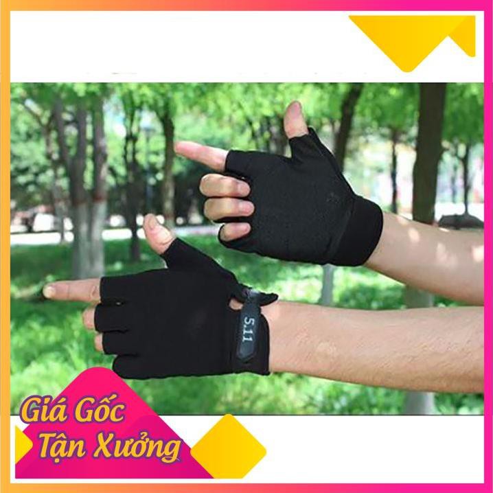 🍀 Giá sỉ 🍀  Găng Tay 511 chuyên Phượt, Tập Gym, Đạp Xe Cụt Ngón