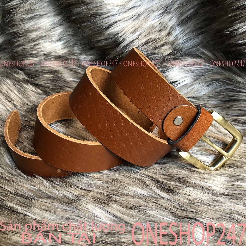 Thắt lưng nam 100% da bò thật, Dây nịt nam nguyên sợi hắc chắn bền đẹp A71TL