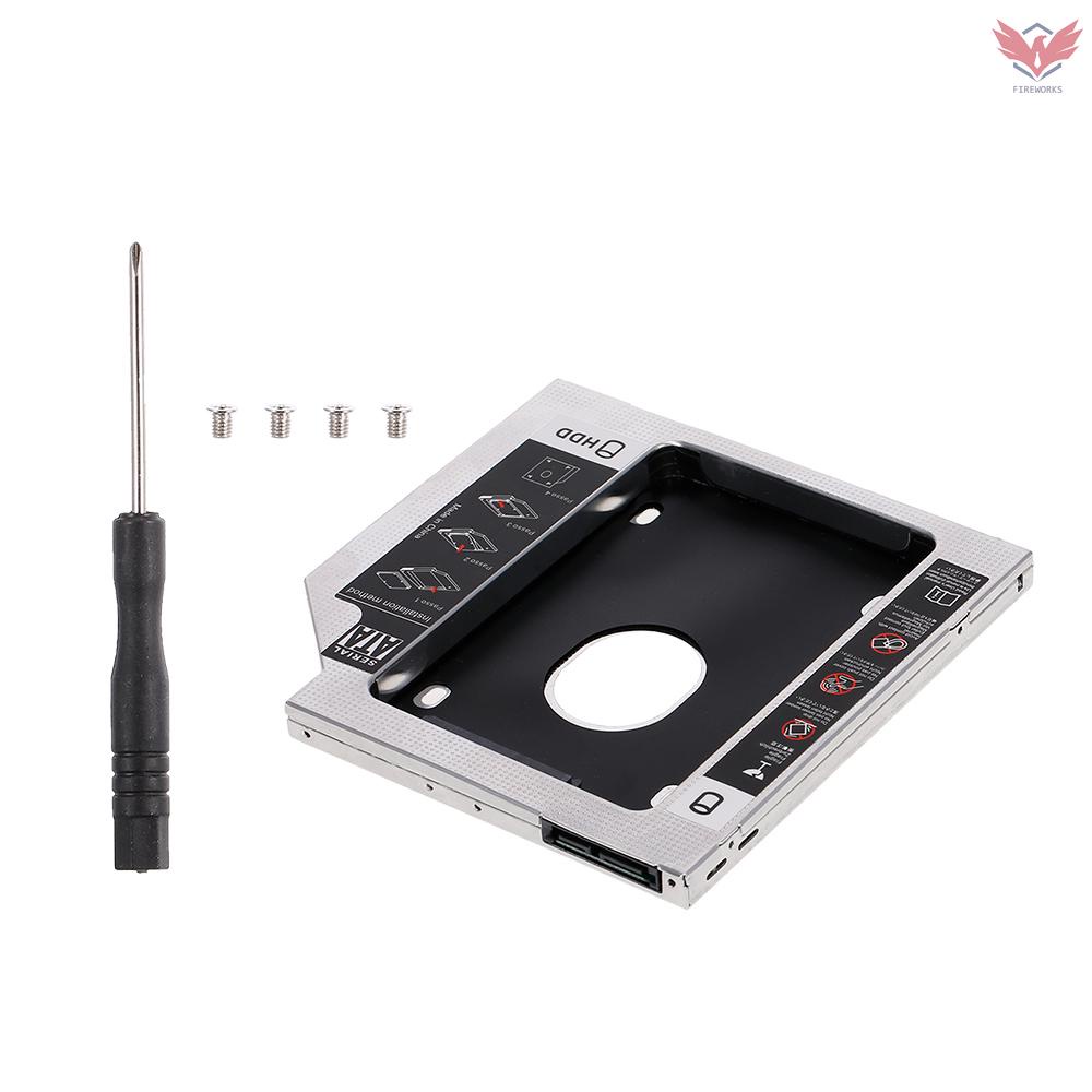 Aluminum Alloy SATA3.0 2nd HDD Caddy 9.5mm 2.5 Inch SSD HDD Enclosure for Desktop PC Laptops