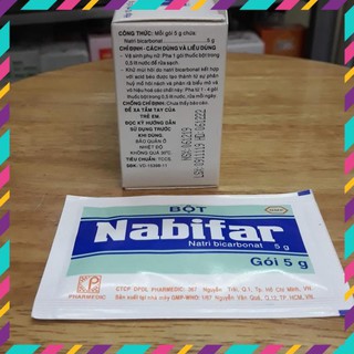 Gói muối vệ sinh Nabifar hộp 10 gói x 5g