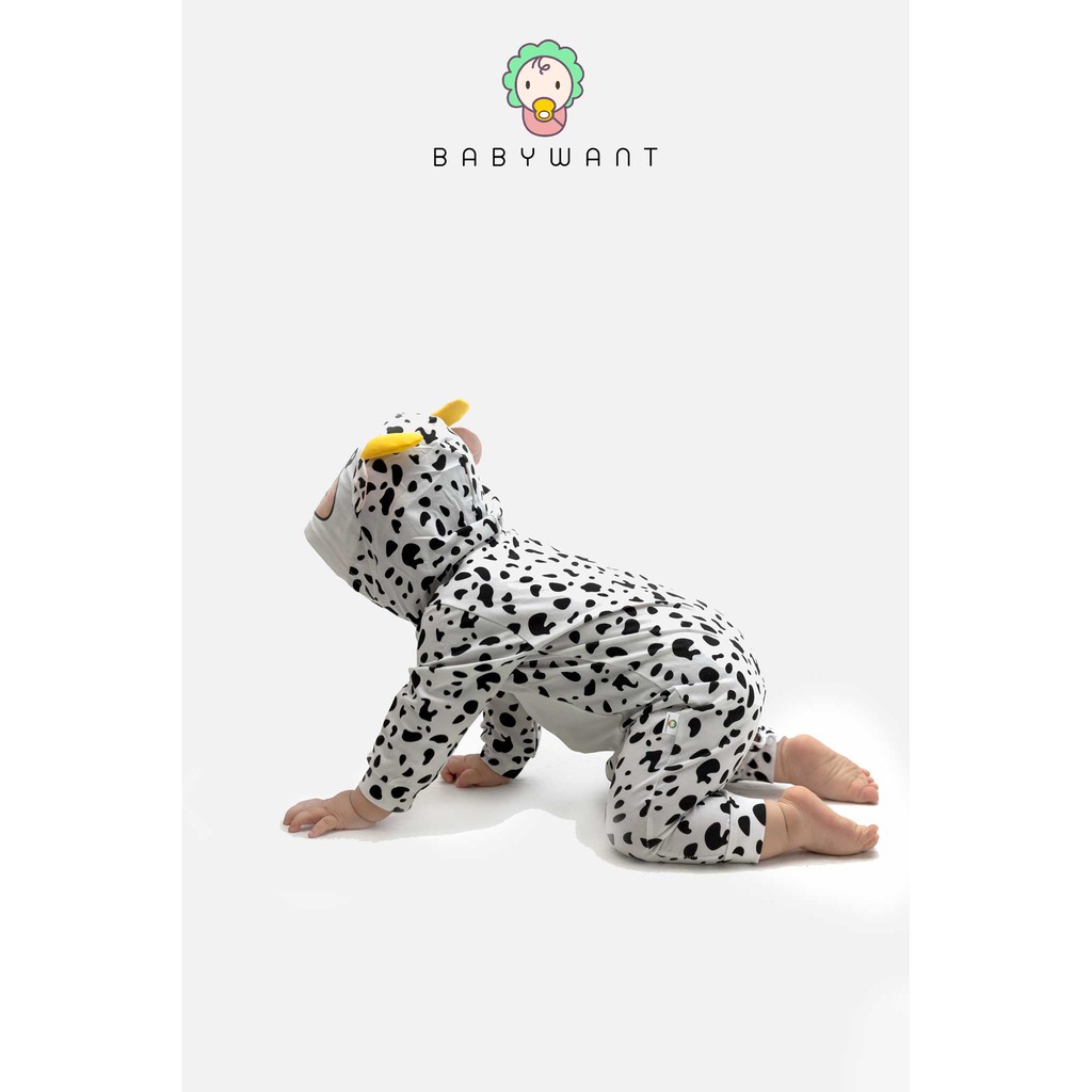 Body thú dài tay chất lượng cao Bò sữa cho bé từ 3 đến 13kg BABYWANT