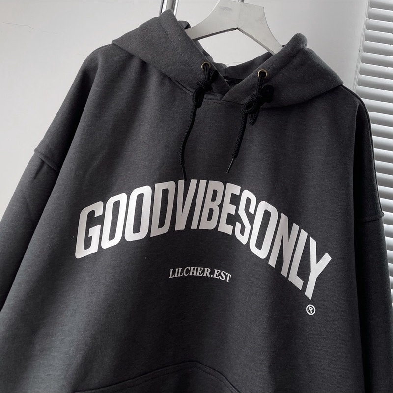 Áo hoodie nỉ lót bông Goodvibes unisex 2tclothes