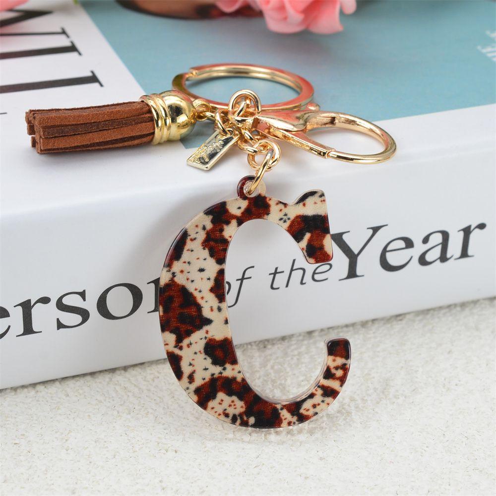 Móc Khóa Hình Báo Hồng Và Chữ Xinh Xắn