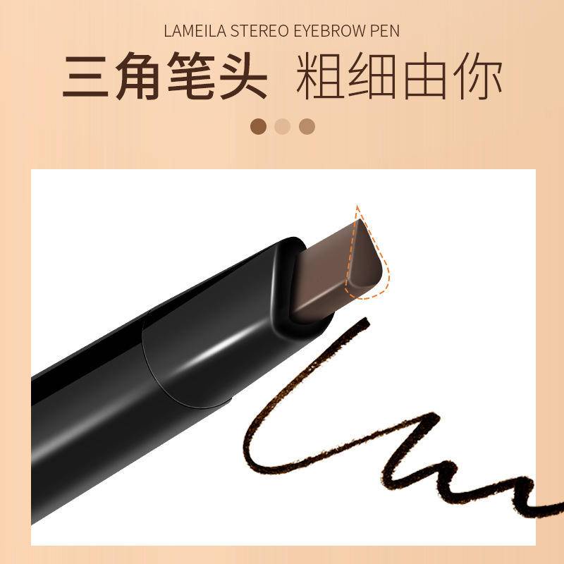 Bút Chì Kẻ Lông Mày Siêu Mịn Trang Điểm Tự Nhiên Lâu Trôi Chống Thấm Nước Có 5 Màu Để Chọn Lựa