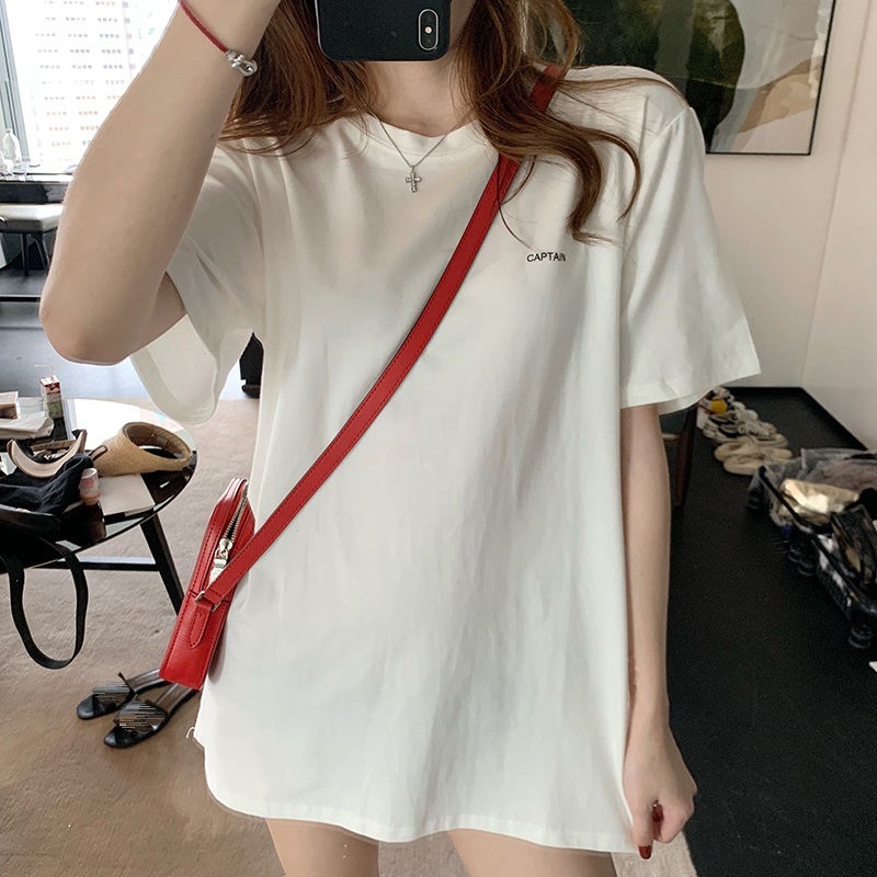 KOREAN STYLE Áo Thun Nữ Ngắn Tay Phong Cách Hàn Quốc