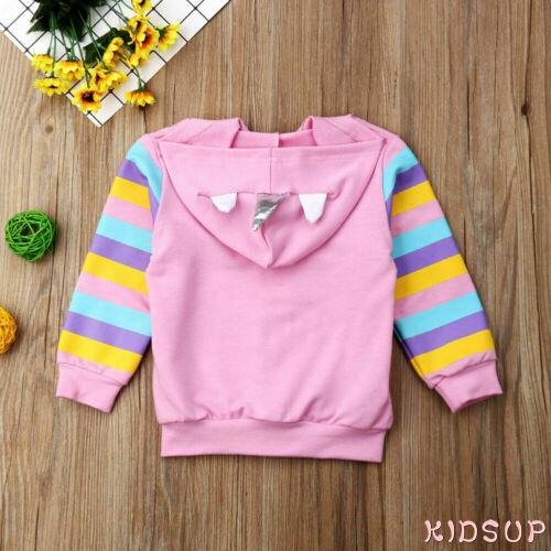 Áo Khoác Hoodie In Hình Kỳ Lân Dễ Thương Thời Trang Cho Bé Gái