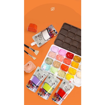 |SẴN| MÀU GOUACHE THẠCH - JELLY GOUACHE - MARIES