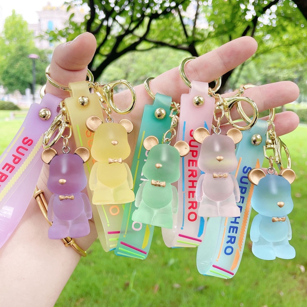 MÓC CHÌA KHÓA KHÓA CUTE GẤU BEARBRICK SIÊU DỄ THƯƠNG CAO CẤP- MÓC KHÓA TRANG TRÍ TÚI XÁCH HÌNH CHÚ GẤU
