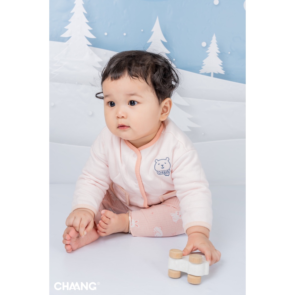 [XẢ KHO] Áo khoác trần bông khuy giữa 2 túi ấm áp Northern Chaang chính hãng