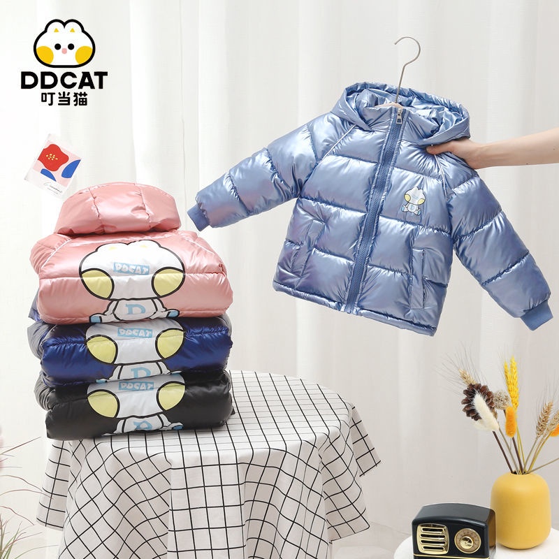 Áo Khoác Phao Đệm Cotton Thời Trang Thu Đông Cho Bé