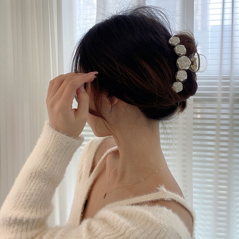 Kẹp Tóc Hình Hoa Hồng Dễ Thương Cho Nữ