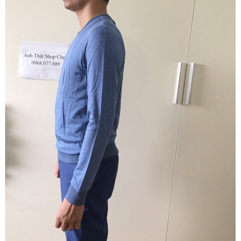Áo Thu Đông Bo Tay  Aristino ASW004w8 Slim Màu Xanh Biển có XL | BigBuy360 - bigbuy360.vn