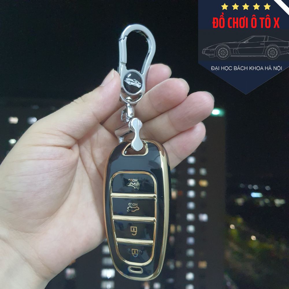 Ốp chìa khóa Santafe 2022, 2021, Tucson 2022 Hàng cao cấp