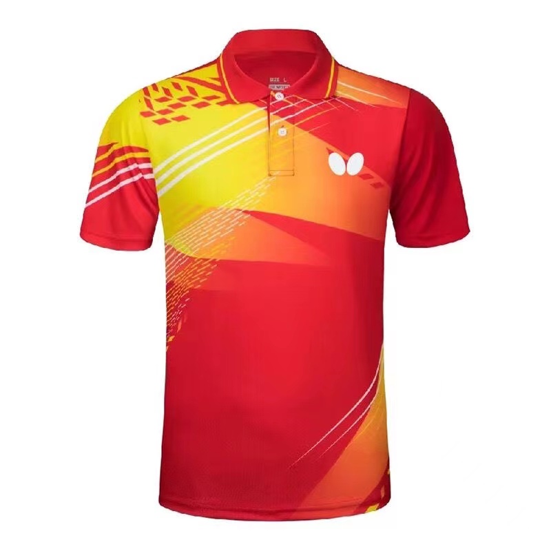 Áo Chơi Bóng Bàn Cổ Bẻ Nhanh Khô Thoáng Khí Thời Trang Cho Nam Và Nữ