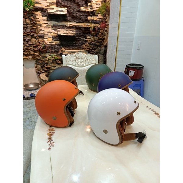 Mũ Bảo Hiểm 3/4 Lót Theo Màu Dễ Thương