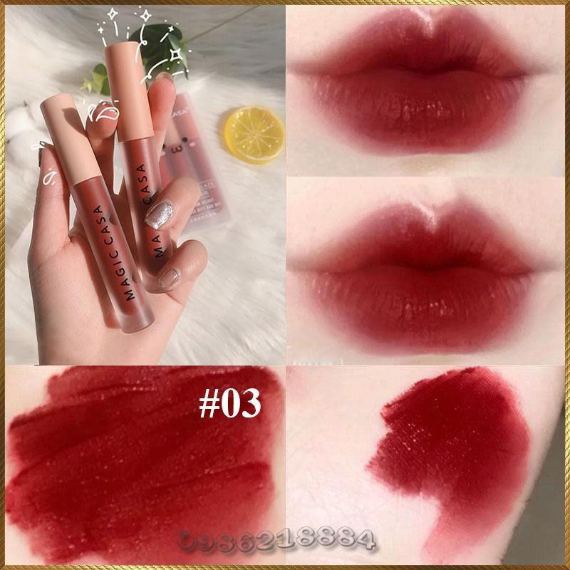 Son kem lì Magic Casa Love Lip Glaze tông nhung lì lâu trôi MCG6