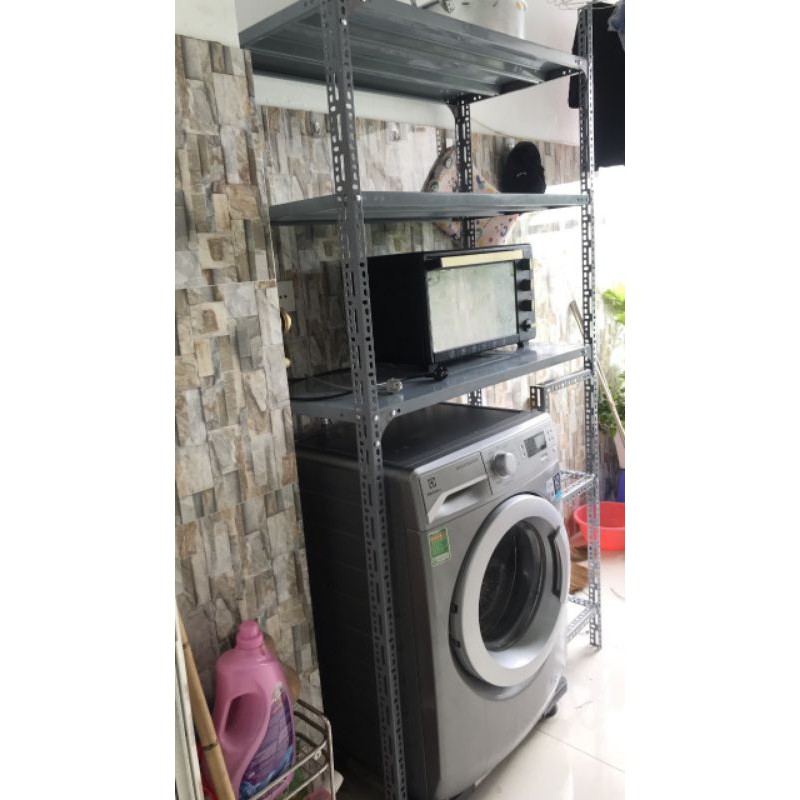 Kệ v cho máy giặt cửa trước C2.4mxD1mxR50cmx3 tầng