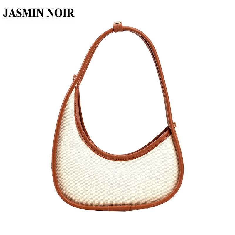 Túi Xách JASMIN NOIR Đeo Chéo Hình Bán Nguyệt Thiết Kế Đơn Giản Thời Trang Cho Nữ