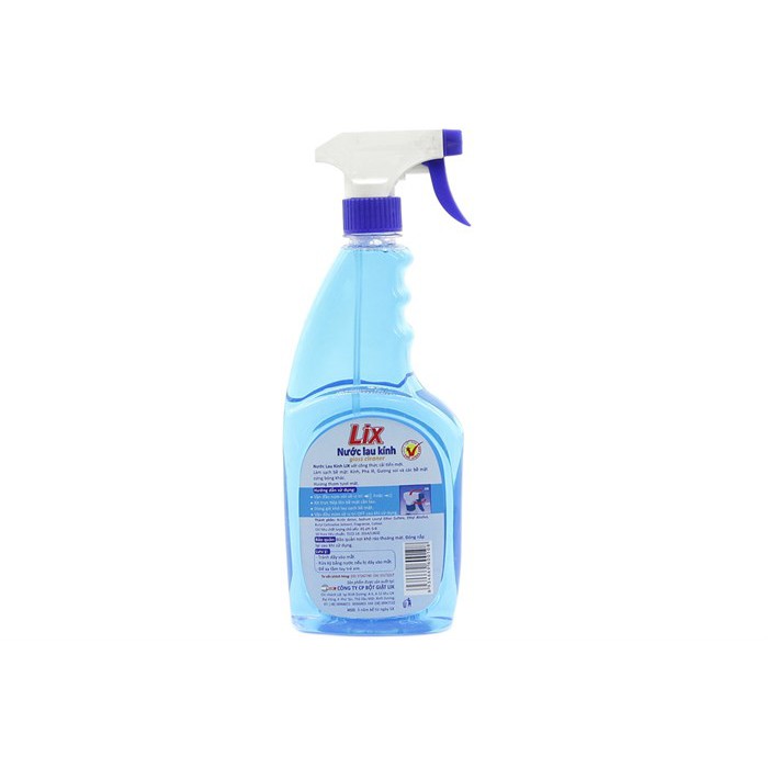 Nước lau kính Lix hương Thơm mát - 650ml