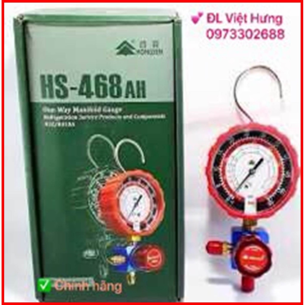 Đồng hồ nạp gas đơn cao áp Hong Sen