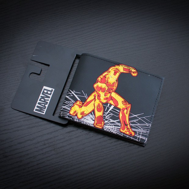 Ví Gấp Bằng pvc In Hình Người Nhện Trong Phim Avengers hero idol