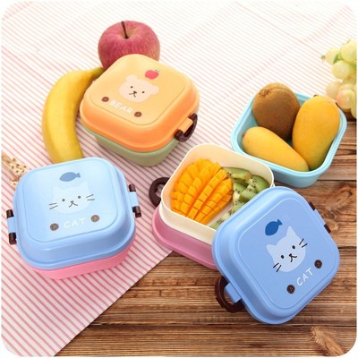 Hộp bento mini vuông hoặc tròn cho bé