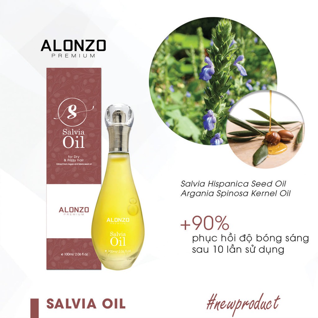 Tinh dầu dưỡng tóc Alonzo Salvia oil 100ml
