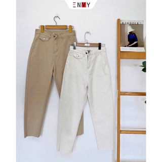 Quần baggy nữ kaki dễ phối đồ ENVY QK20 vải dày dặn