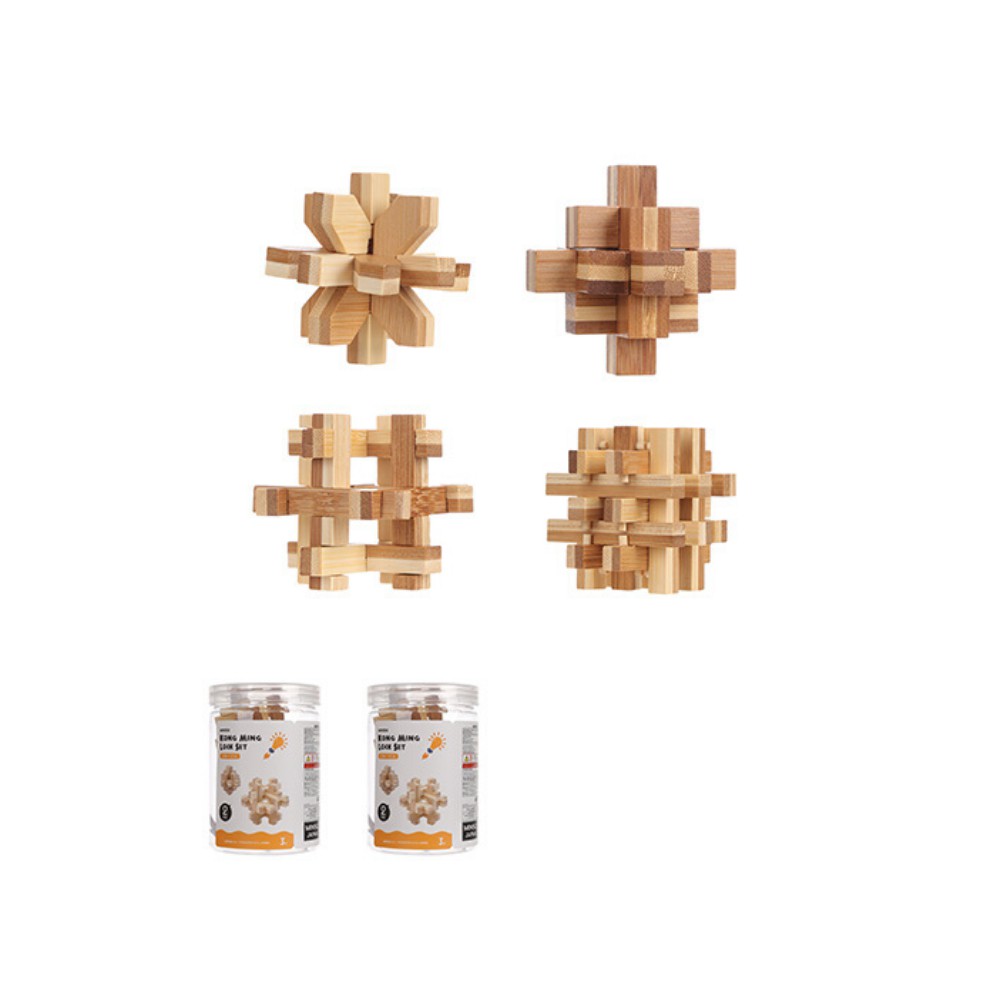 Bộ lắp ghép gỗ khóa Khổng Minh Miniso 120g - Giao mẫu ngẫu nhiên