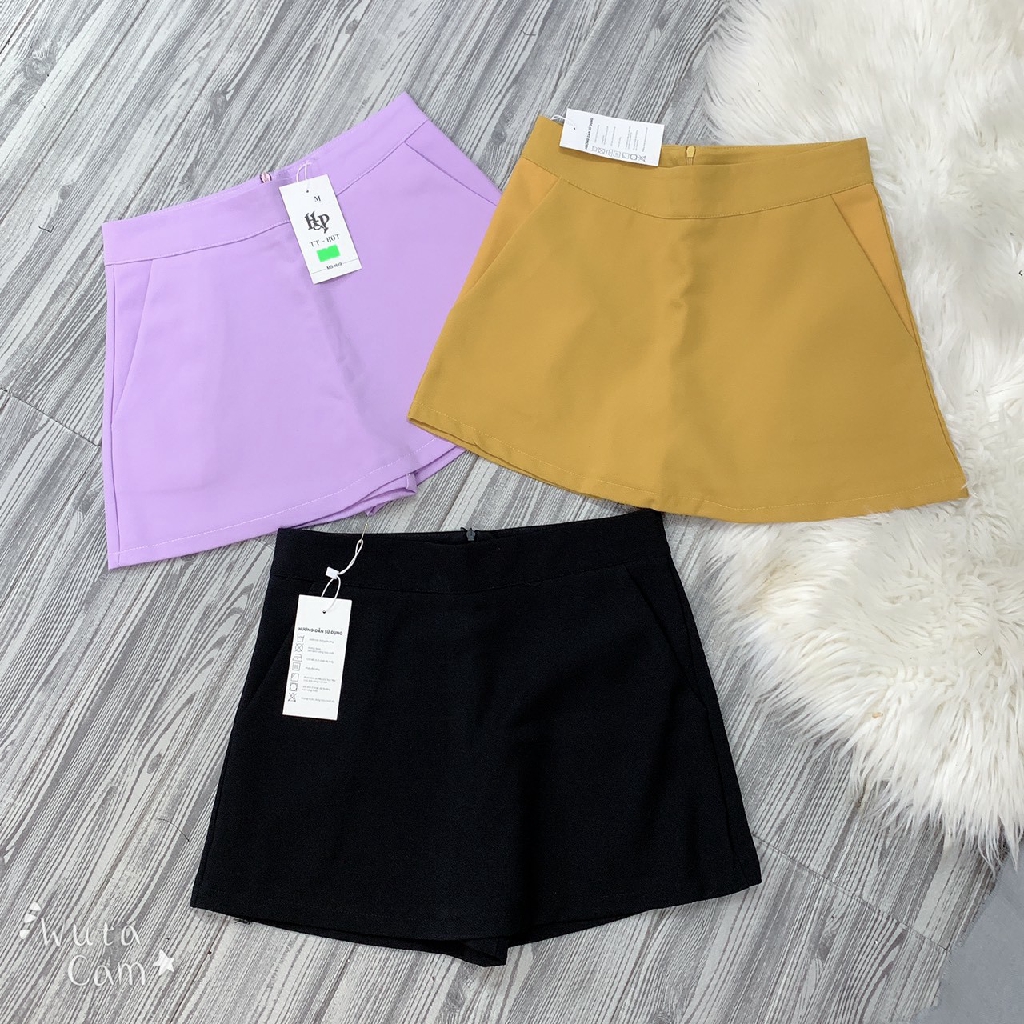 BÁN SỈ QUẦN GIẢ VÁY A - 2 màu đen và vàng | BigBuy360 - bigbuy360.vn