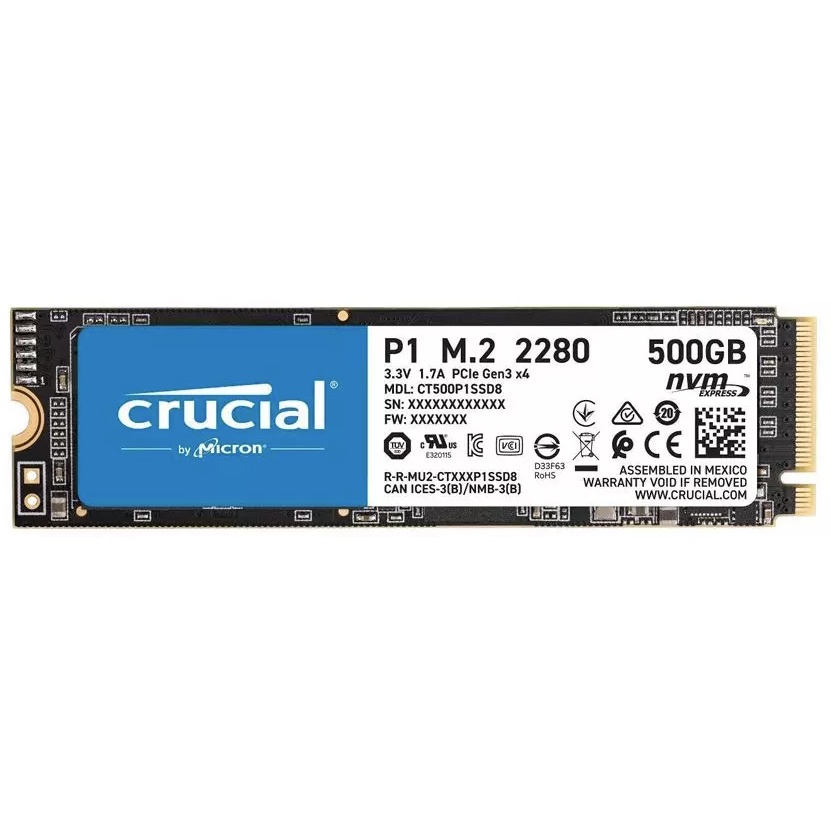 Ổ cứng SSD CRUCIAL P1 - M.2 PCIe NVMe [500GB] | BigBuy360 - bigbuy360.vn