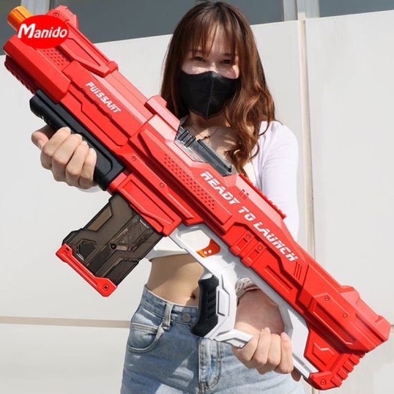 Súng Nước Điện Áp Lực Cao Dùng Pin Sạc Kèm Sẵn Kiểu Dáng Hiện Đại Giá Rẻ Phun Nước Mùa Hè Bể Bơi