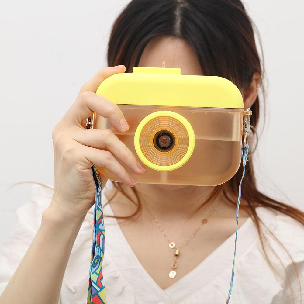 Bình Đựng Nước Bằng Nhựa Chống Rò Rỉ Hình Camera Thể Tích 400ml