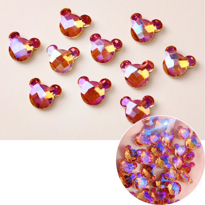 Phụ Kiện Đính Đá Trang Trí Móng Tay Hình Chú Chuột / Cơm Nắm Dễ Thương DIY