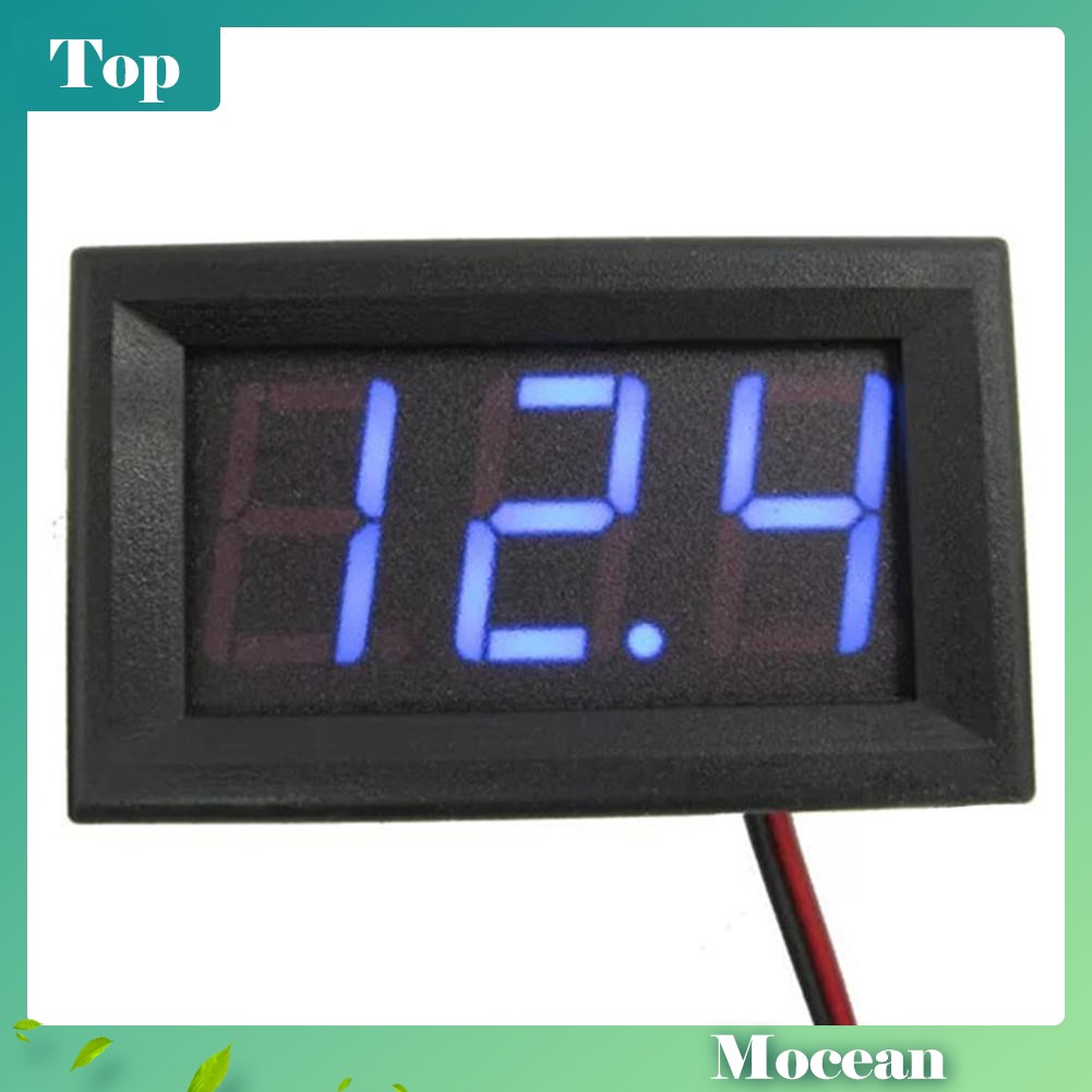 Đồng hồ vôn kế điện tử hiển thị điện áp 0.56 inch DC 4.5v sang 30V