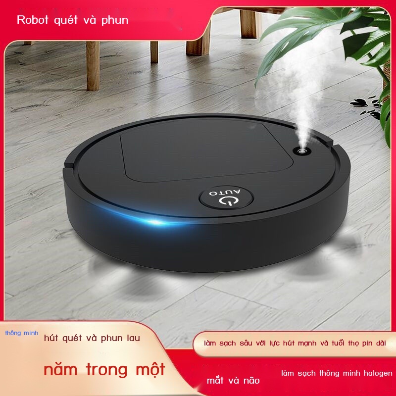 ✹♘✣Phun hoàn toàn tự động rô bốt quét thông minh siêu mỏng quét dọn vệ sinh máy hút bụi khử trùng gia đình năm trong một