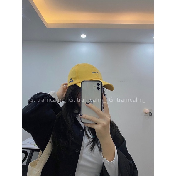 [Ảnh thật] Mũ lưỡi trai thêu chữ Ground phong cách hàn quốc