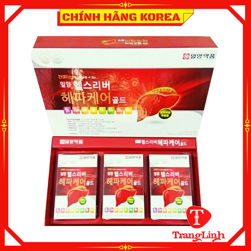 Viên bổ gan hàn quốc chính hãng, hộp 90 viên - Giúp thải độc gan, thanh lọc cơ thể - tranglinhkorea
