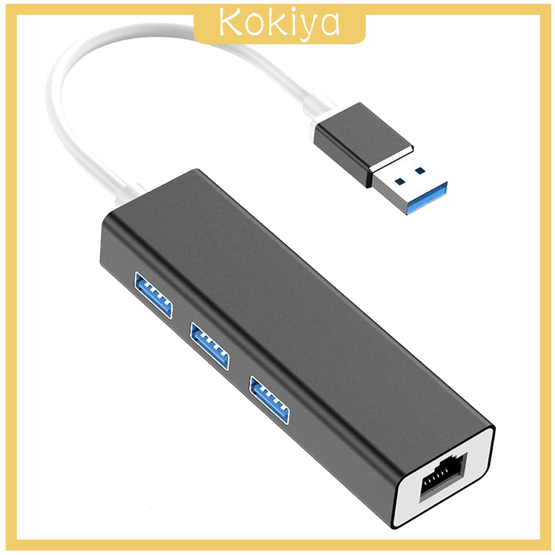 Bộ Chia 3 Cổng Usb 3.0 Rj45 10 / 100mbps Bạc