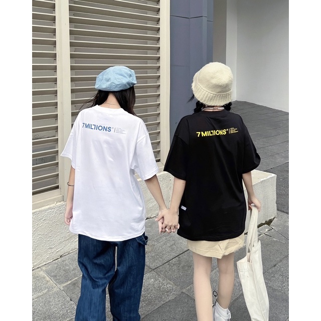 Áo thun basic cổ tròn 7MILLIONS Flip chất vải cotton 2 chiều và có 2 màu, form unisex oversize