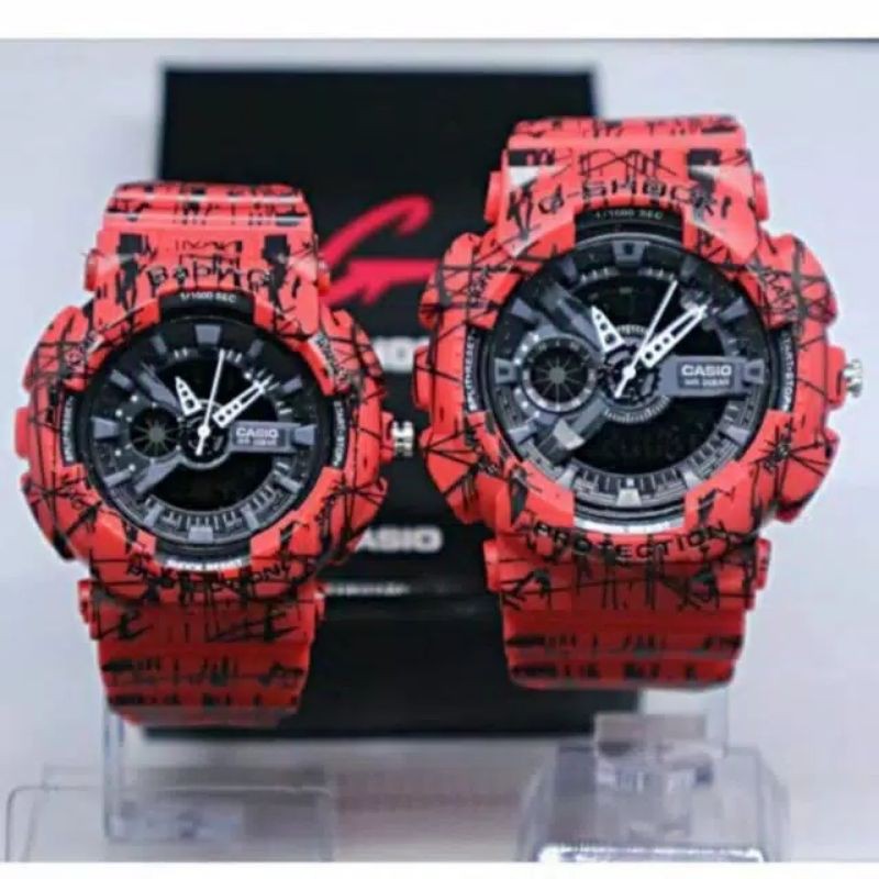 AQDN Couple CASIO G SHOCK Watch GA110 DUAL TIME PREMIUM Waterproof2021
