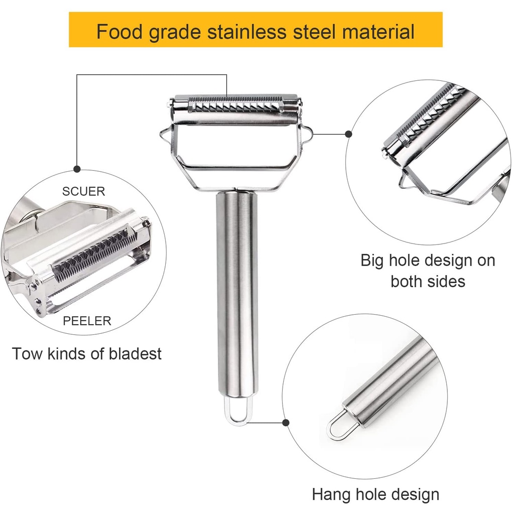 Dụng Cụ Gọt Vỏ Rau Củ Quả 4 Trong 1 Tiện Lợi