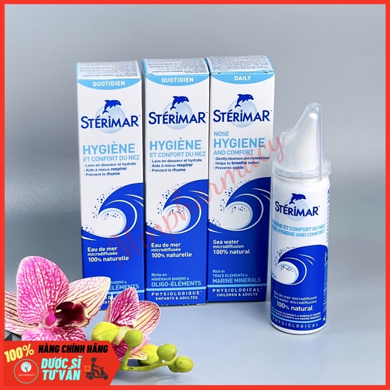 NƯỚC BIỂN XỊT MŨI CHO NGƯỜI LỚN STERIMAR 50ml- Minpharmacy