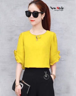 Sét Bộ Cát Hàn Quần Ống Rộng